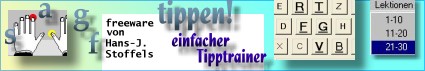 Tipptrainer - 10-Finger-Schreiben